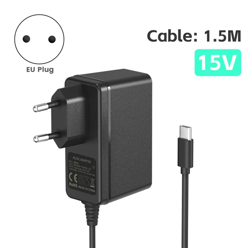 Power Adapter Charger Accessory Type C Power Cable Equipped With PD IC Chip For Nintendo Switch/OLED/Lite Adapter