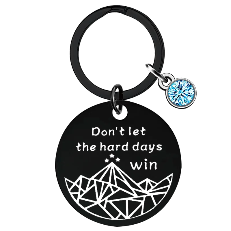 New Mountain and star Key Chain Ring inspirational gift keychains pendant best friend son daughter Gifts