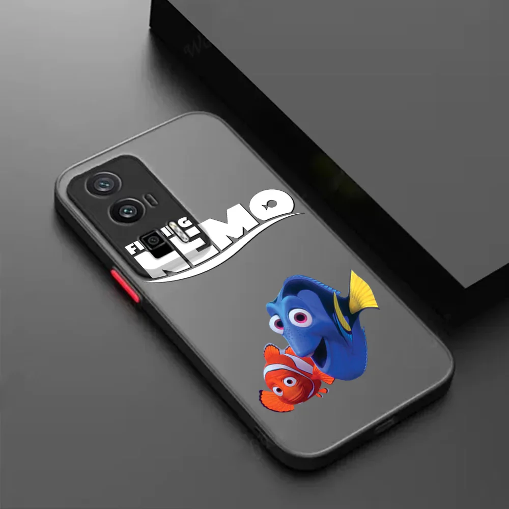 حافظة هاتف لهاتف Redmi Note 10 Lite 10s 8t 8 9a 9c 9t 10c 9i 10a 14c Mi 14 10t العثور على نيمو لؤلؤة ماتي غطاء شفاف متجمد