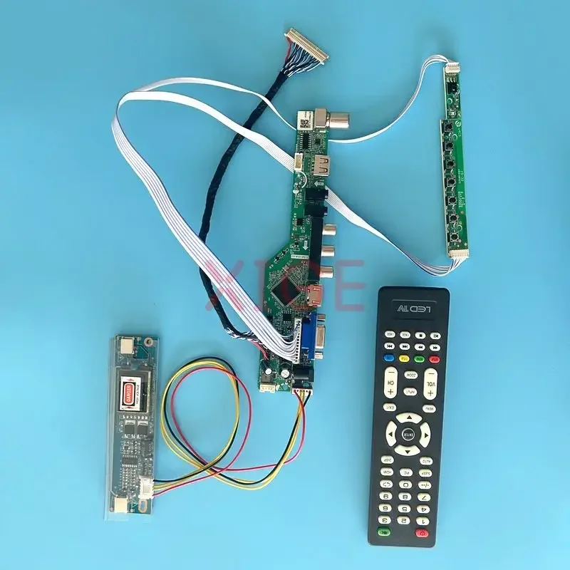 

LCD Driver Controller Board Fit TX41D97VC1GAA TX41D97VC1HAA 2CCFL VGA+HDMI+AV+USB+IR 30 Pin LVDS Display 1400*1050 TV Analog Kit