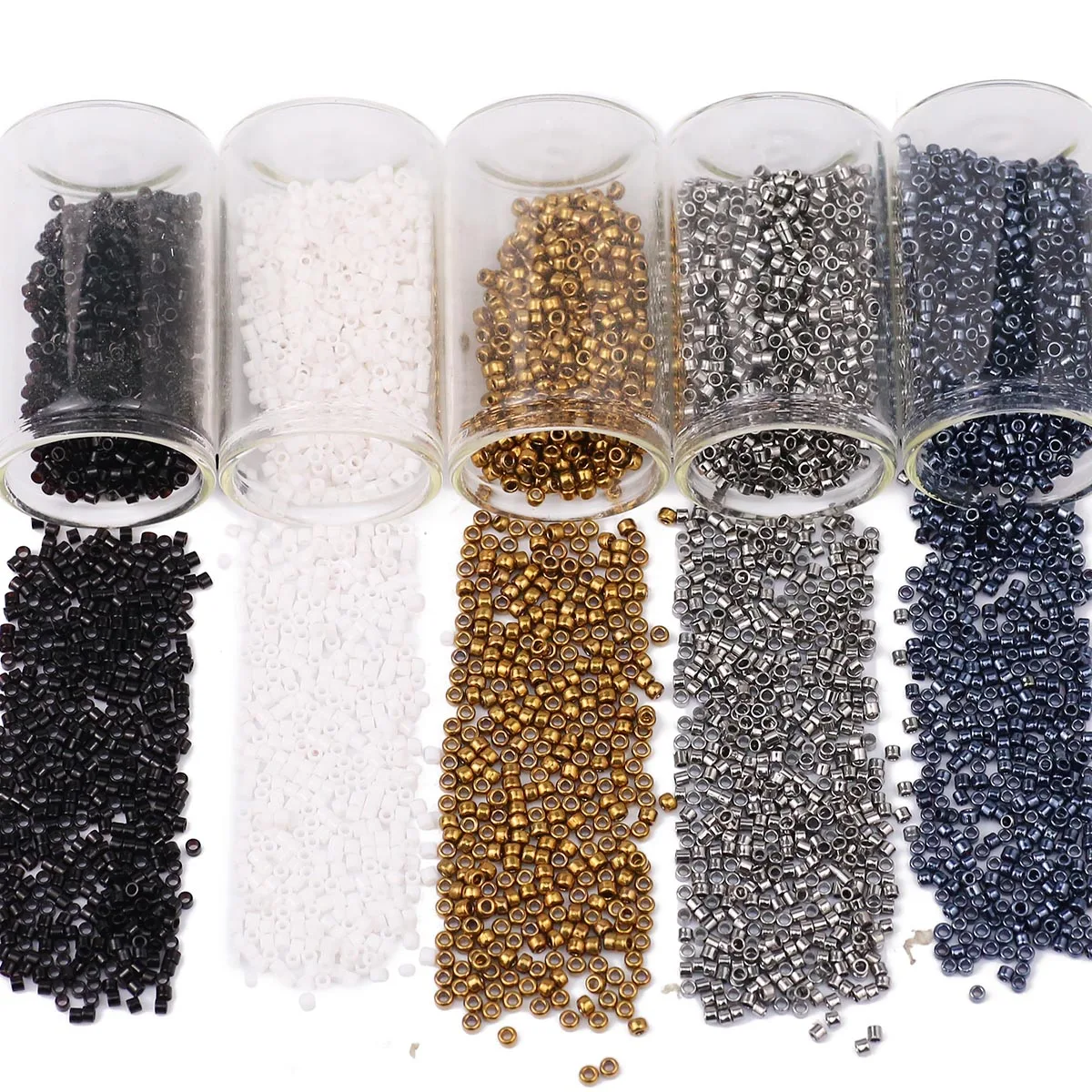 

776Pcs Multi-Color 2mm Machine Embroidered Bead Painted Glass Bead Spacer Loose Beads For Jewelry Bracelets Make DIY Accessories