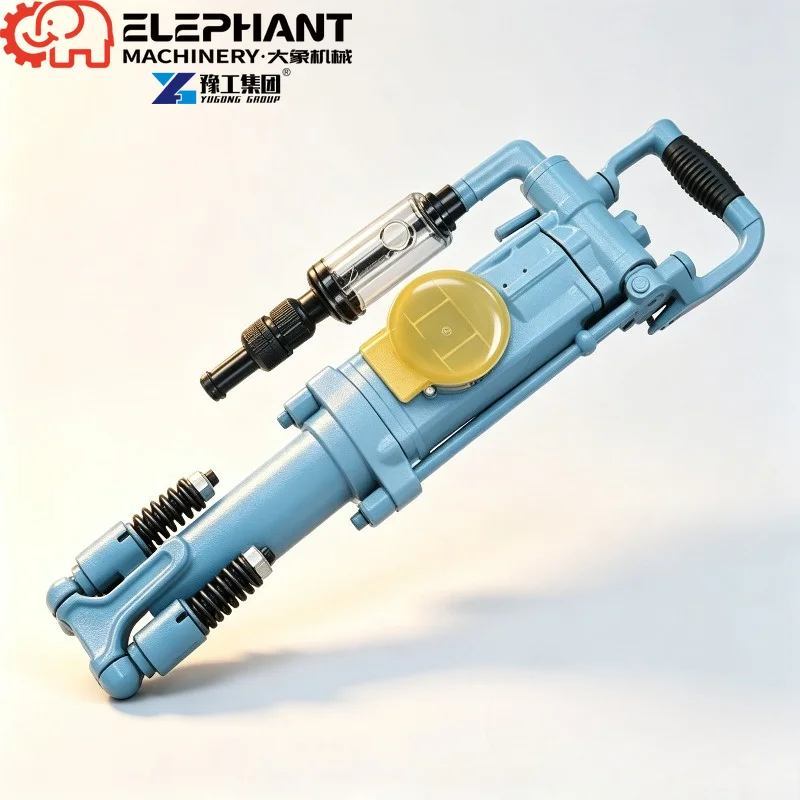 Air‑leg Pneumatic Rock Drill Bearing Core 42mm Drilling Diameter Max 5m Depth For Mining Tunneling Quarry Blasthole Drilling