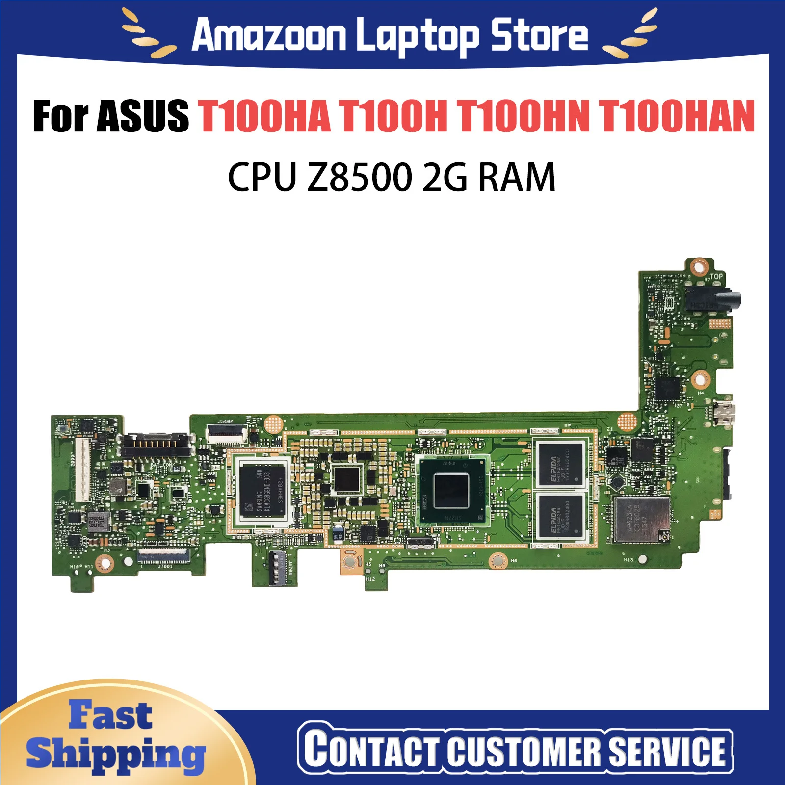 T100HA/T100HAN Motherboard For ASUS Transformer Book T100H T100HN Mainboard Z8500 with cpu 2G-RAM 64G-SSD