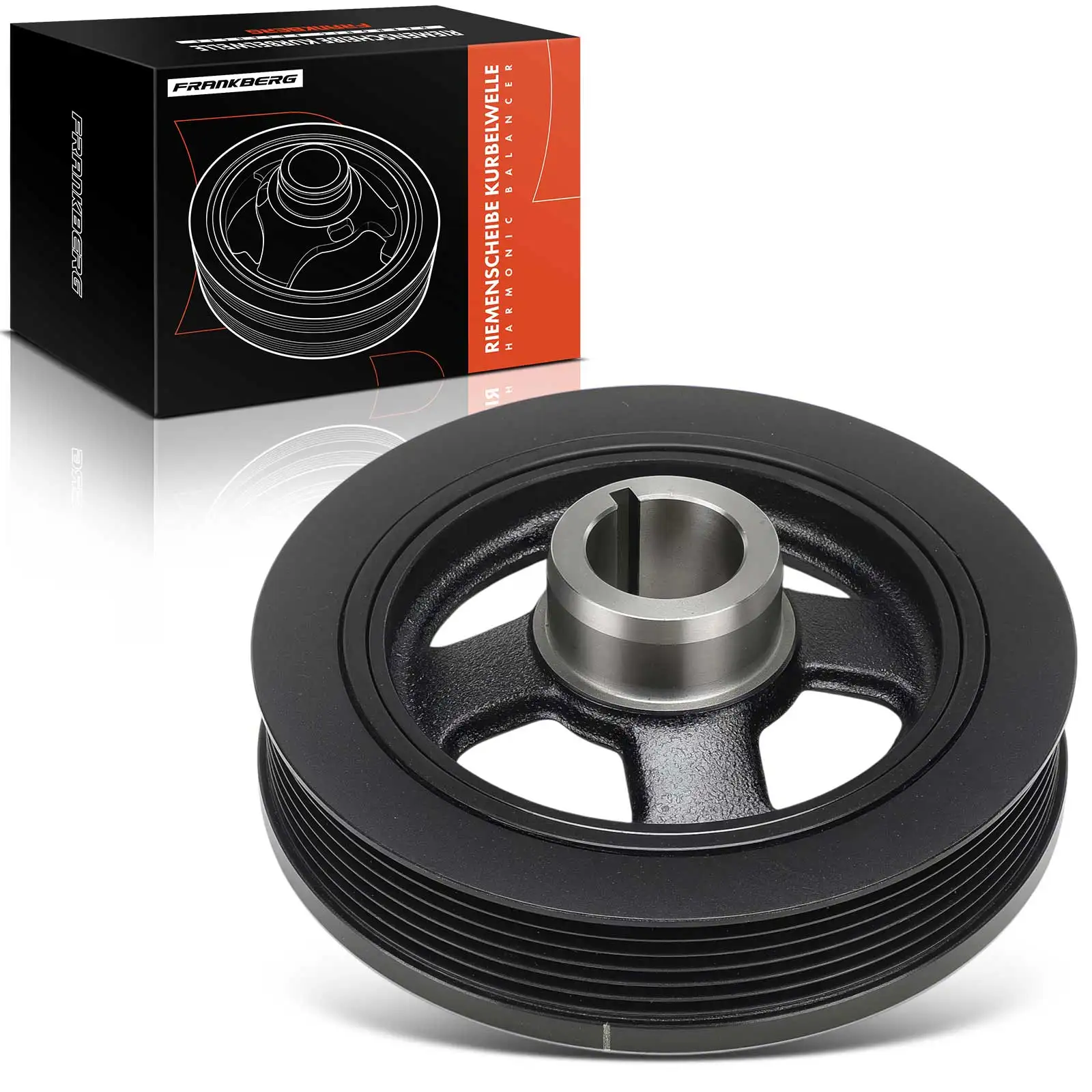 Frankberg 1x Riemenscheibe Kurbelwelle für Peugeot 4007 4008 Citroën C-Crosser Mitsubishi 1104A022 1104A102 1104A052 1610197880