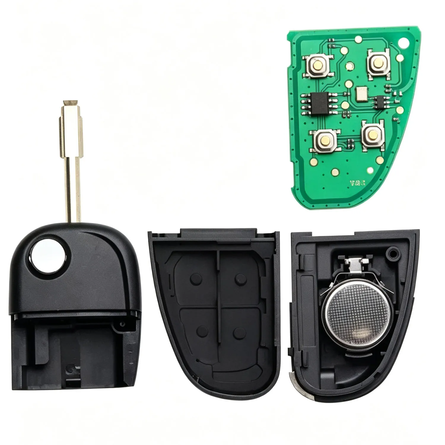 Complete Remote Control Key Aftermarket Remote Key Fob Remote Control Smart Aftermarket  For Jaguar Xj 2002-2008