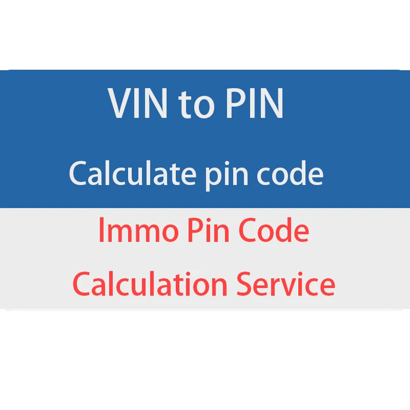 Pin Code Calculate Service for CHANGAN JETOUR GAC AION MG DFSK JAC Geely for SAIC CHERY BAIC HAVAL ZOTYE IMMO Pin Code