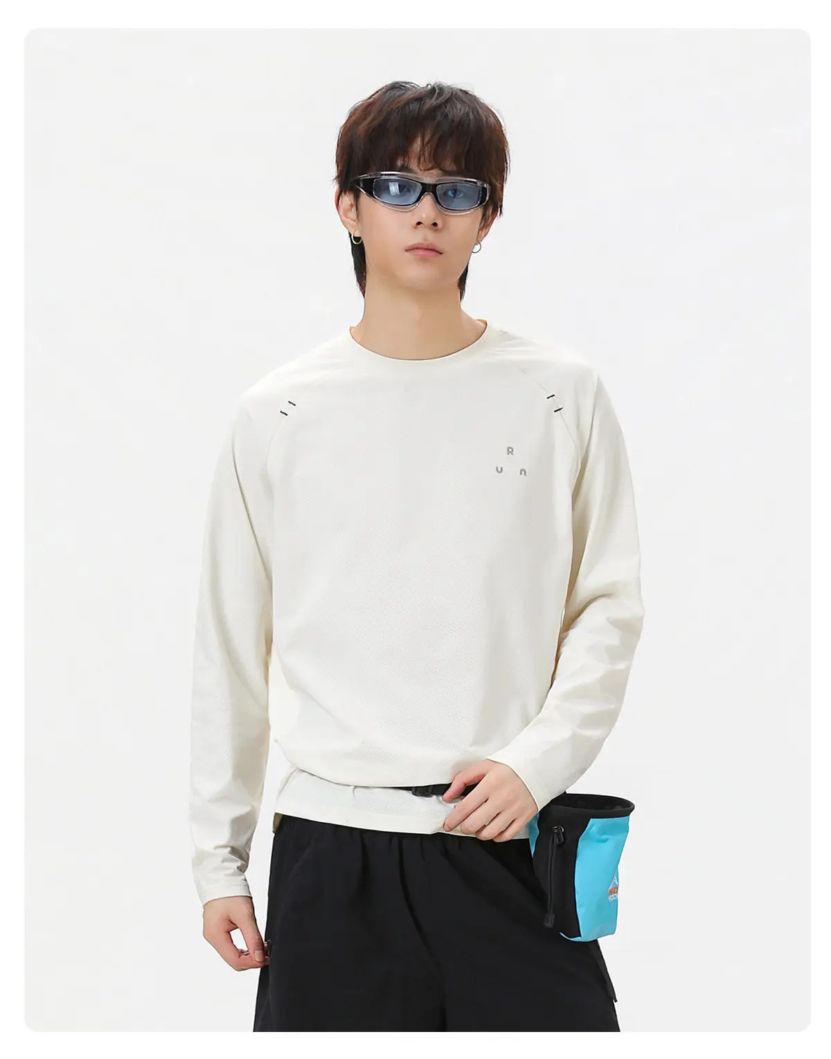 Minimalistischer Slim-Fit Sportpullover für Herren – Atmungsaktives Langarm-Oberteil für Fitness, Outdoor & Freizeit – Detail 15