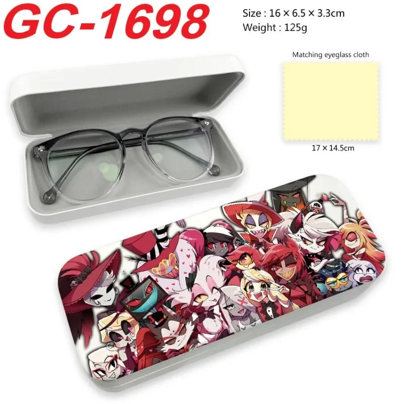 Hazbin Hotel Glasses Box Anime Figure Portable Men Women Cartoon Sunglass Case Fashion Glasses Storage Case Protective Cover