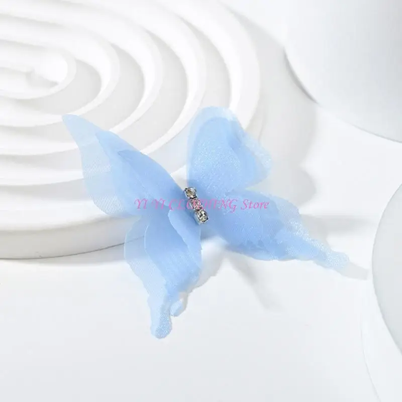 

N5KF 20pieces Appliques Appliques вышивая бабочка шишка на участках для шитья Свадебные платья.