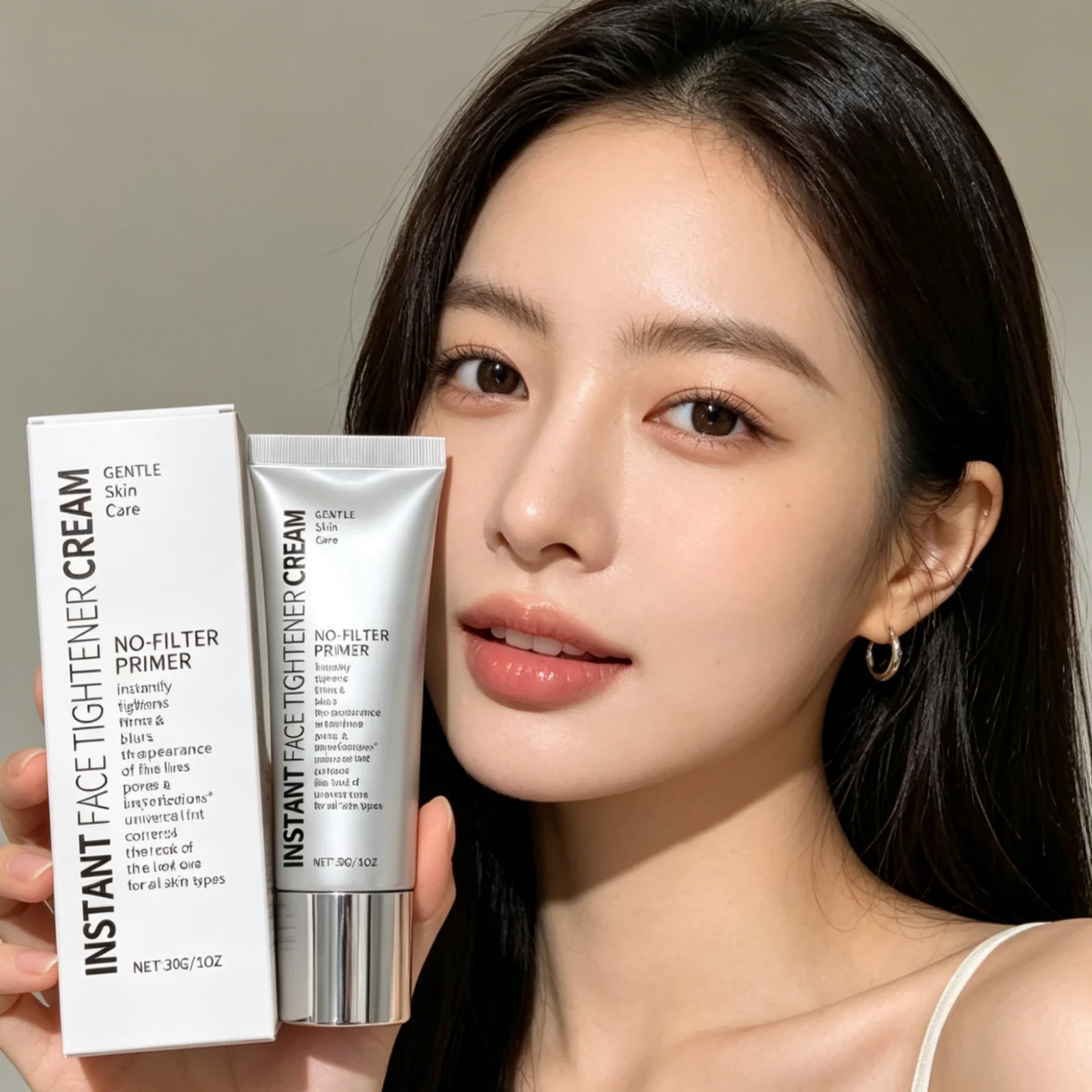Face Primer Instant Tightening Minimizing Fine Lines Oil Control Firming Skin Tone Correction Smoothing Skin Makeup Base Primer