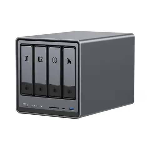 DXP4800 4 Bracket Desktop NAS Intel Pentium Gold 4 Core Central Processor 8GB DDR5 Memory 1x 10GbE 1x Network Storage
