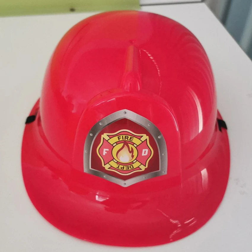 Trajes de chaleco de bombero, uniforme de Cosplay de bombero, Disfraces de Halloween para niños, gorra de vestir de fantasía, ropa de Carnaval para 3-10 años