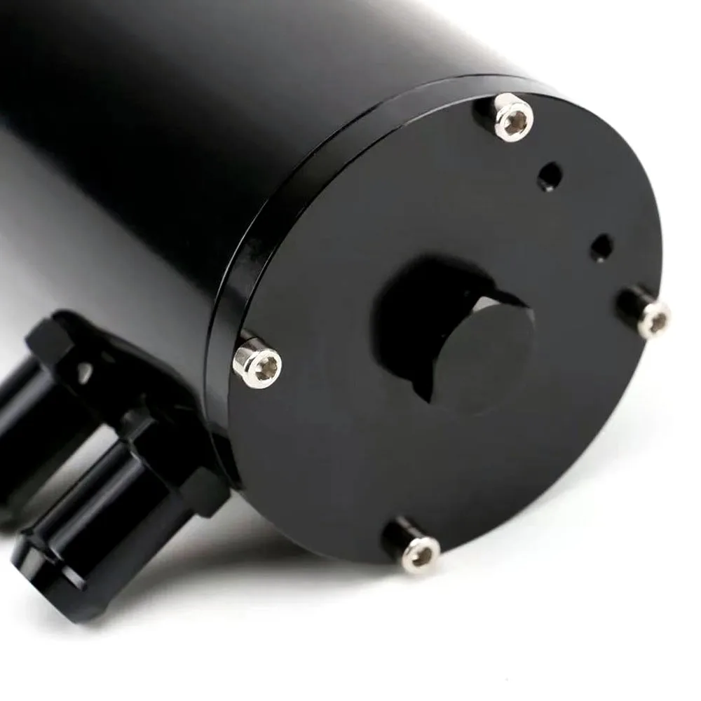 Universal Car Baffled Oil Catch Can with Breather Filter Aluminium Round Car Coolant Tank Car Coolant Fuel Surge Tank - view 5
