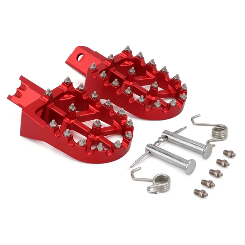 Motorcycle CNC Footpegs Universal For HONDA CRF XR 50 70 110 M2R SDG DHZ SSR KAYO Pit Bike Colorful Footrest Motor modification image 6