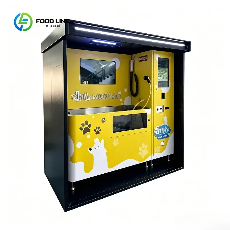 Customized Automatic Outdoor Dog Wash Machine Self Service Pet Washing & Drying Station Custom Sticker with CE Certified