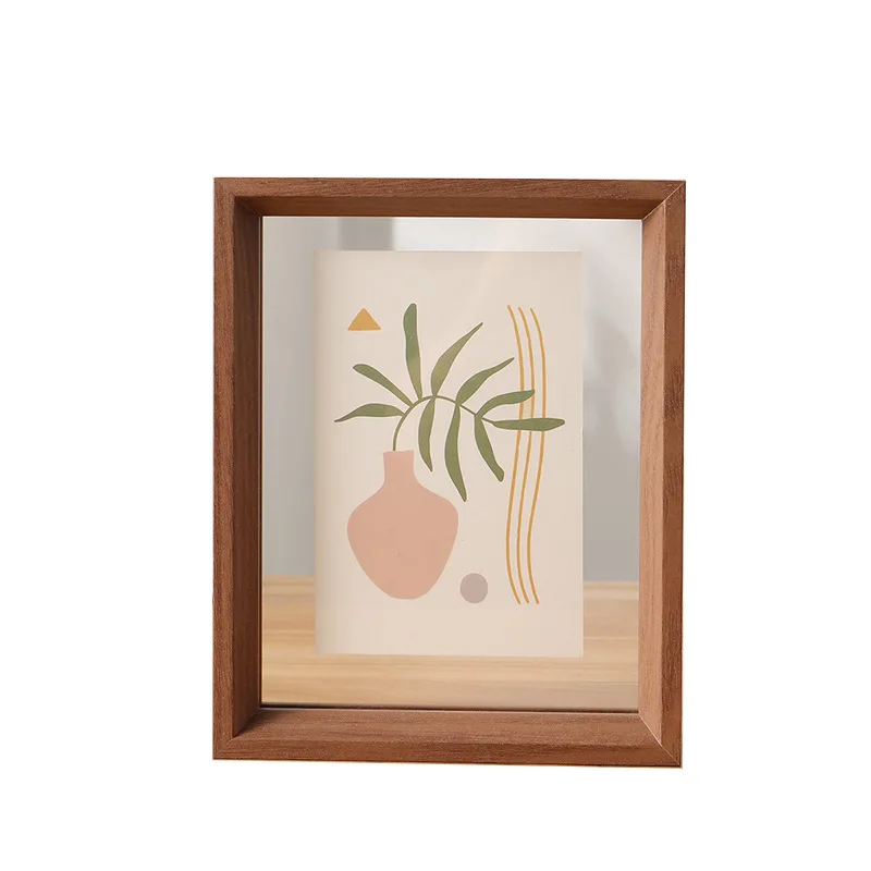 Double-Sided Clear Acrylic Photo Frame Versatile Display Case for Specimens and Artwork, Picture Frame for Home and Office