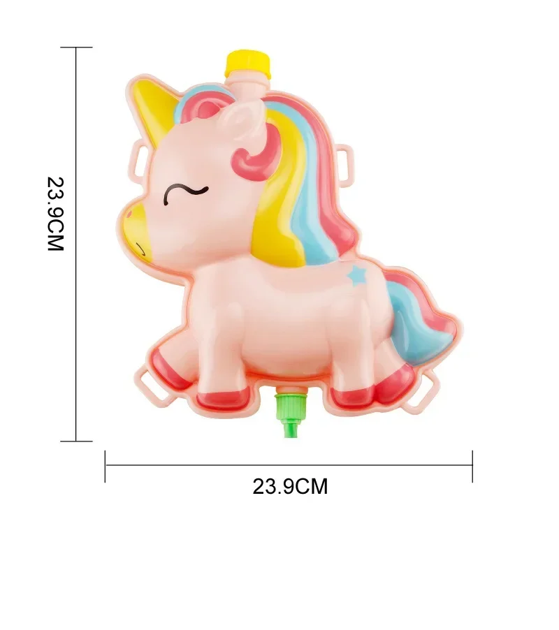 Novas crianças verão armas de água grande capacidade ao ar livre piscina praia jogar brinquedos interativos dos desenhos animados animais mochila spray pistola água