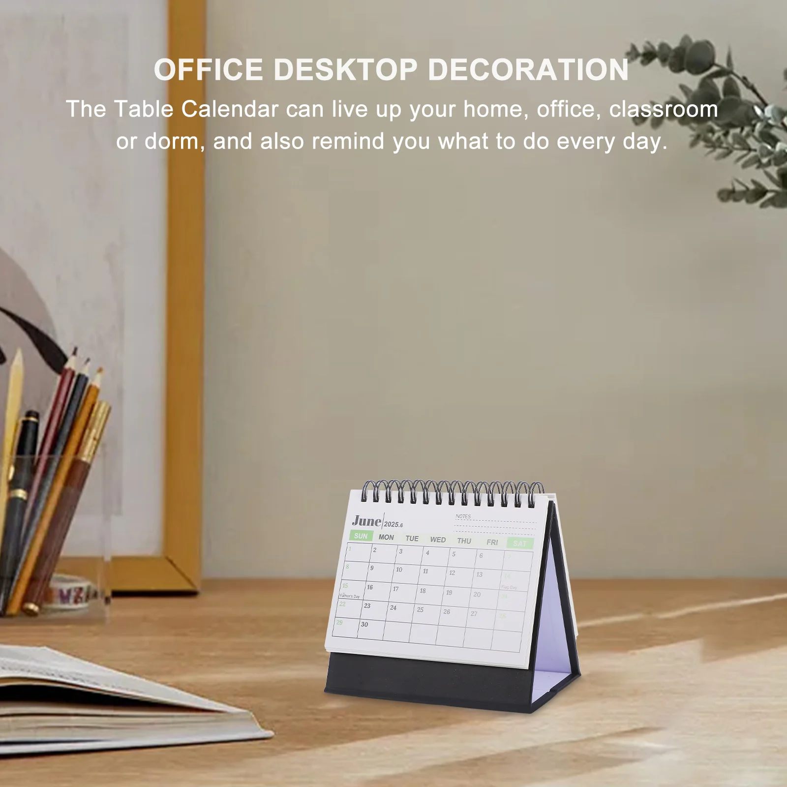 ปฏิทินตั้งโต๊ะ Mini 2025 Lunar Tiny Daily Planner กระดาษน่ารัก Office Standing Little