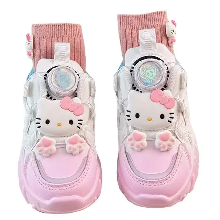 2025 new autumn winter spring hello kitty real pictures drop shipping Girls' Small Fashion Children's Cartoon kids child shoes