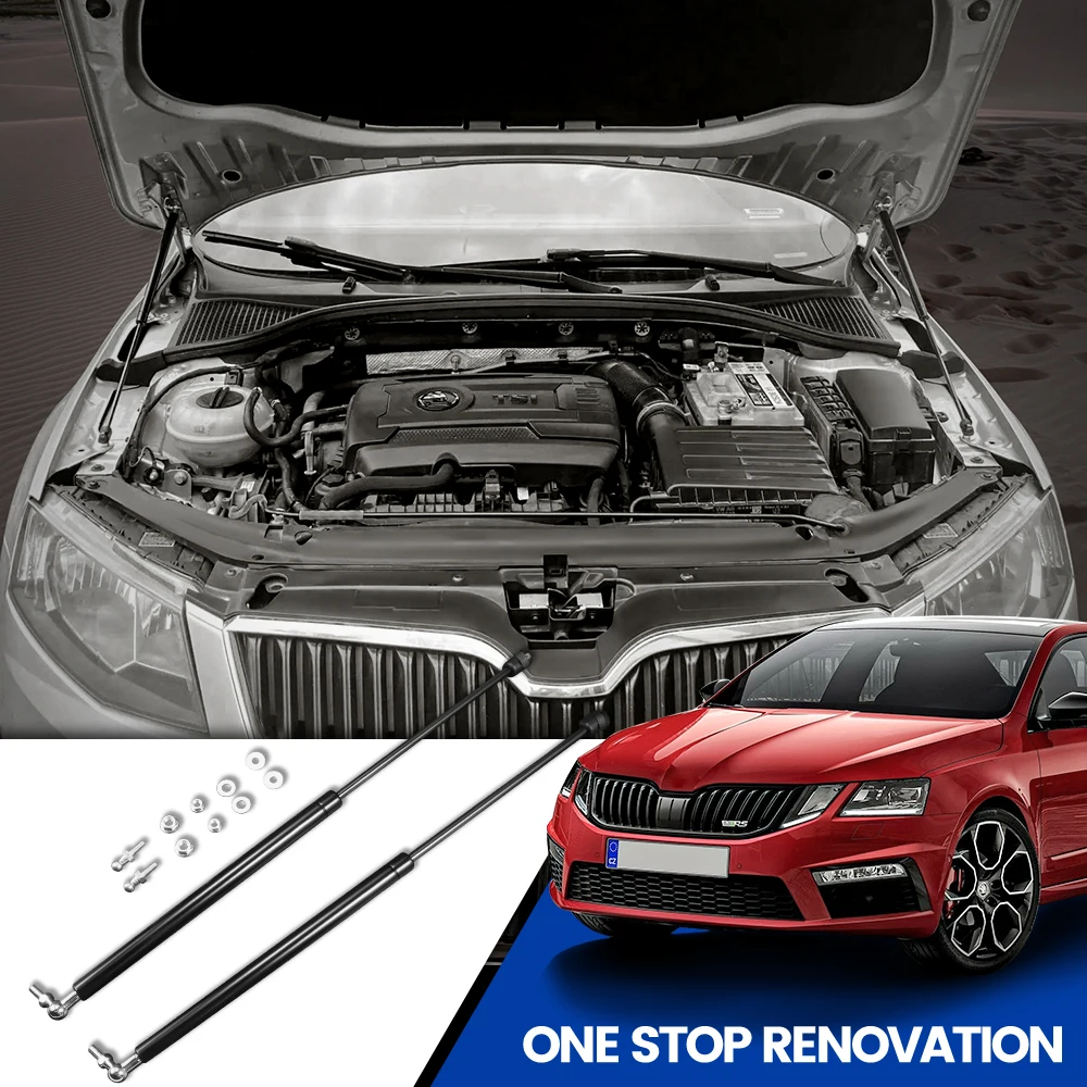 

For Skoda Octavia A7 MK3 2012-2020 Car-Styling Refit Bonnet Hood Gas Shock Lift Strut Bars Support Rod Accessories 2PCS