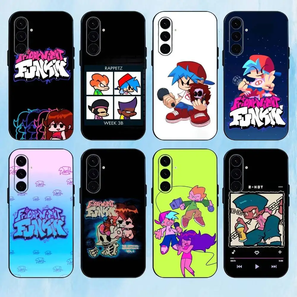 

F-Friday N-Night Phone Case For Samsung Galaxy A73,A72,A71,A70,A53,A52,A51,Others Soft Black Cover