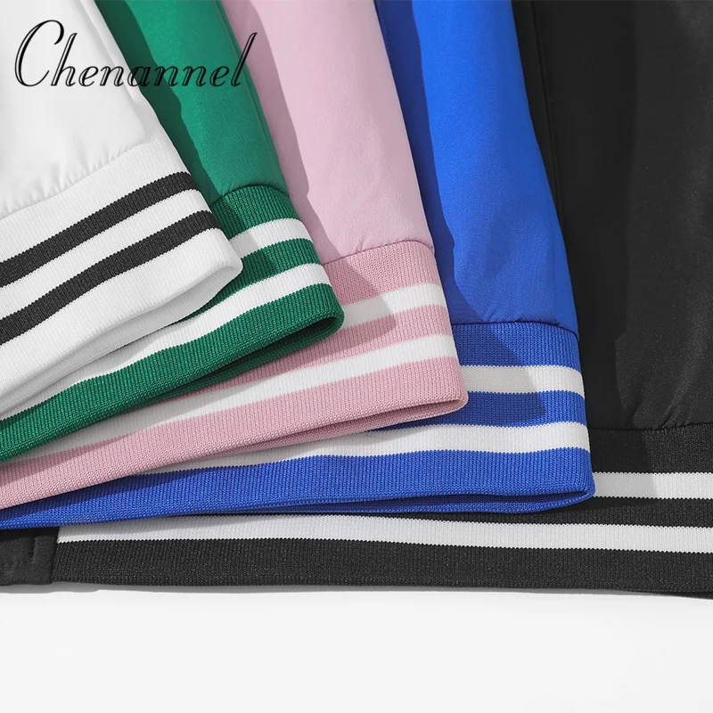 American retro color blocking baseball jacket jacket men's spring and autumn casual top men's trendy couple casual jacket