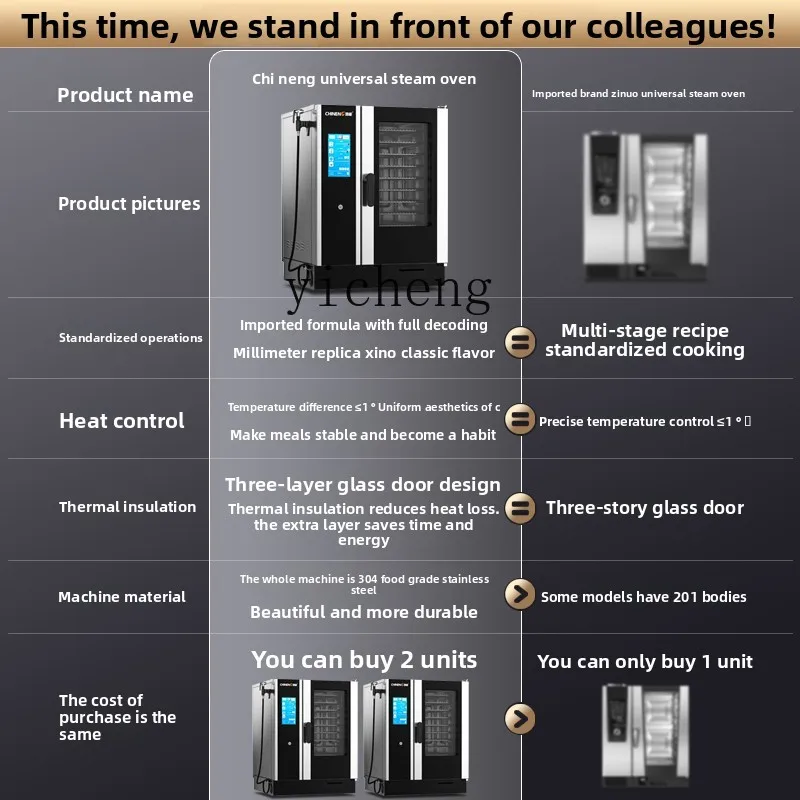 ZZ universele stoomoven commerciële multifunctionele oven met grote capaciteit, elektrische oven, automatische stoom- en bakmachine