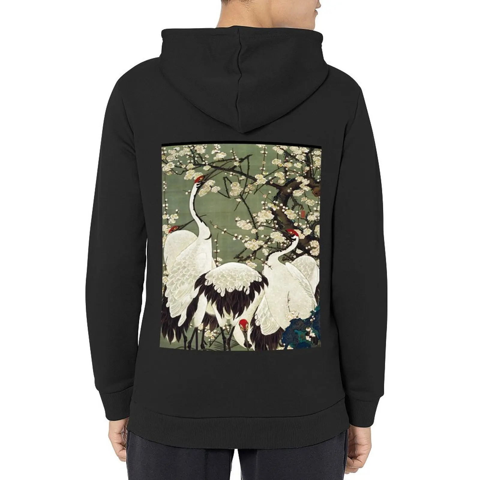 

Favourite Artist - Plum Blossoms and Cranes - Ito Jakuchu Hoodie autumn men's coat men's sweat-shirt men hoodie