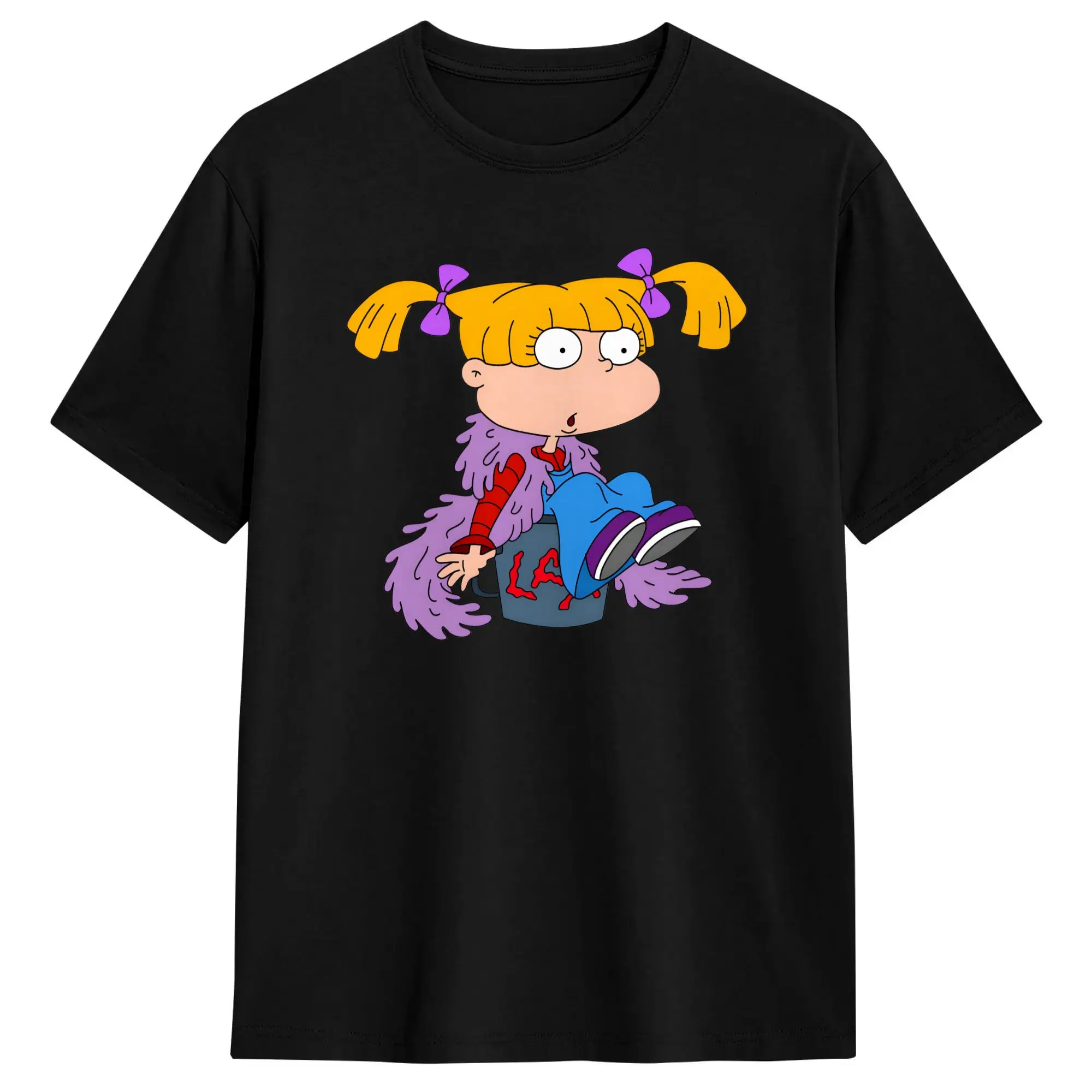 Herren R-Rugrats T-Shirts 100% Baumwolle Kleidung Lustiges Kurzarm-Rundhals-T-Shirt Einzigartiges T-Shirt