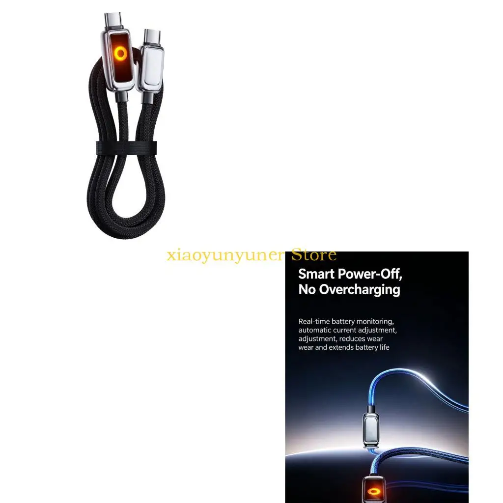 P9JB Daily Charging and File Transfer Cable with Auto Shut-off Design LED Display