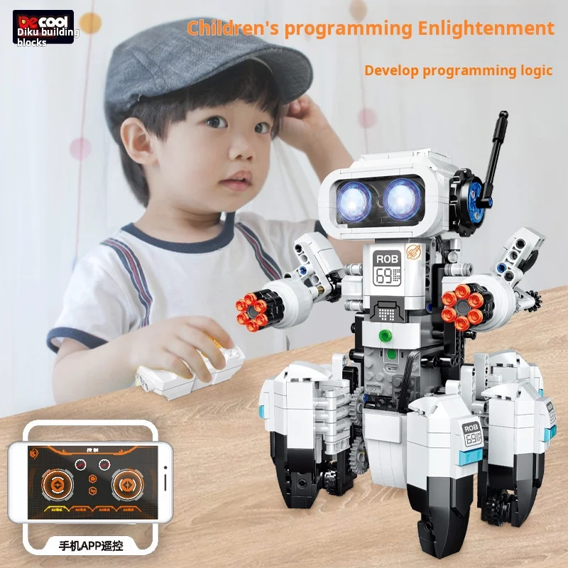 The Electric Programming Robot Building Block Toys Decool 3902 816Pcs High Tech Alpha Educational Assembly Toy Christmas Gifts