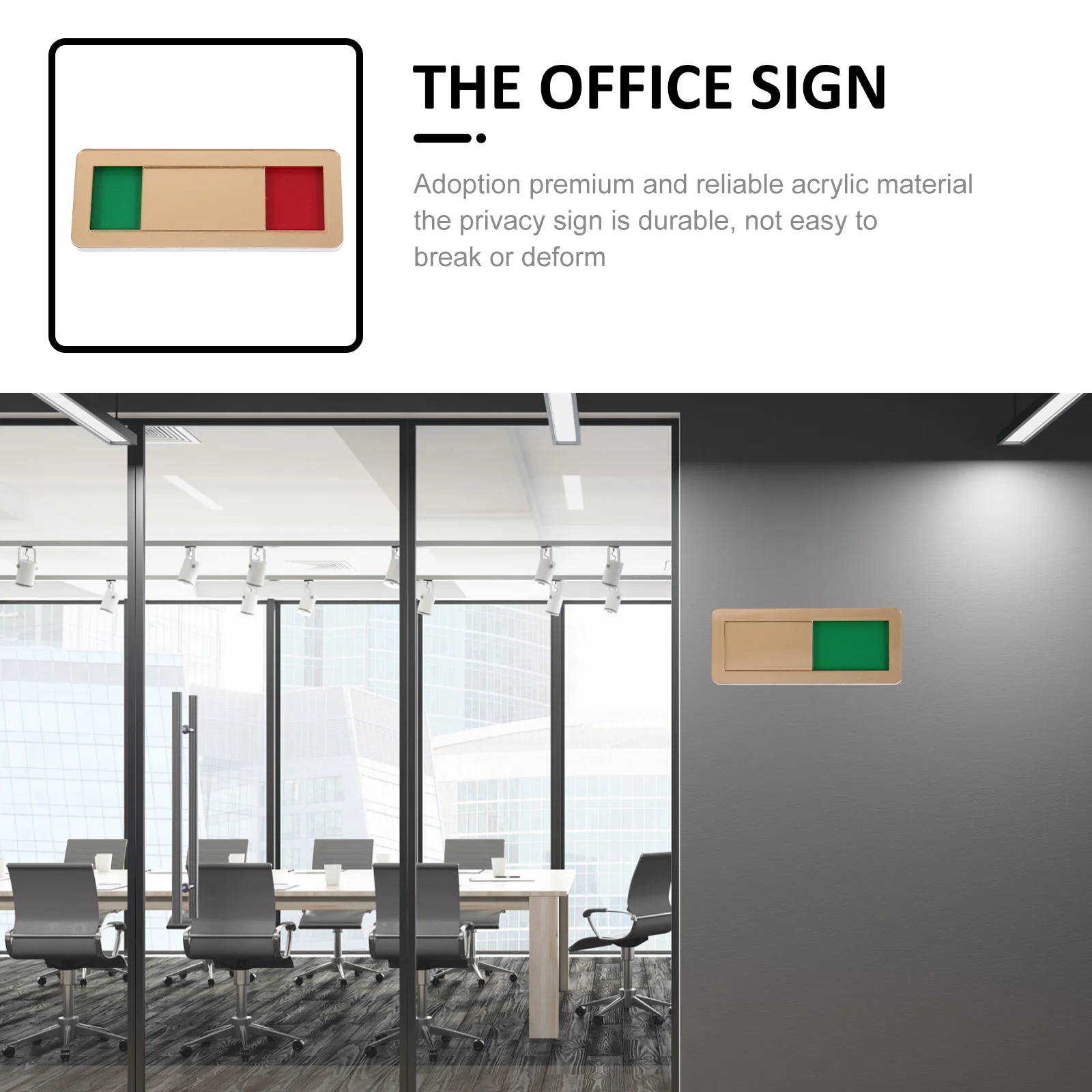 Creative Signage Slide Door Indicator Vacant Occupied Signs The Privacy Meeting Room Acrylic For Office Conference