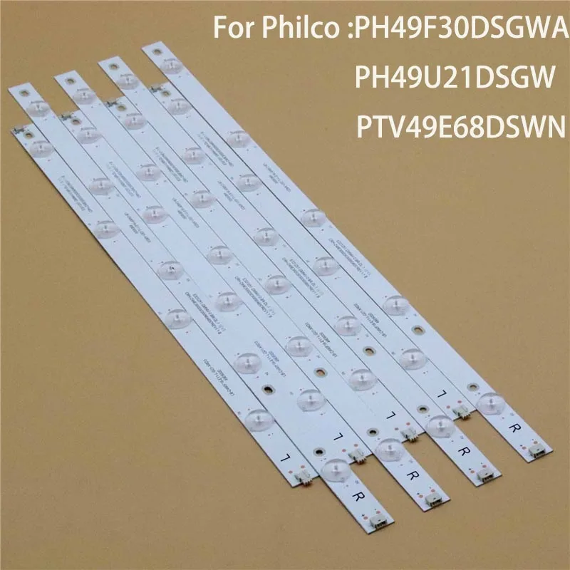 

TV LED Array Bars For Philco PH49F30DSGWA PH49U21DSGW PTV49E68DSWN Backlight Strips LB-C490F16-E11-L-G01-XRD3 E60-H-G71-XRD1