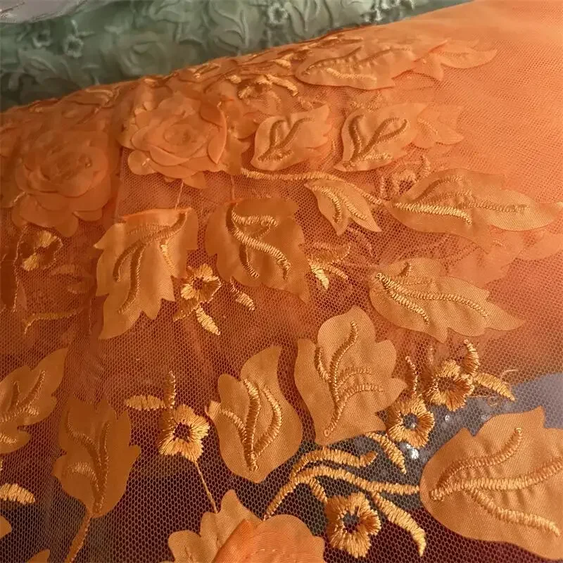 19-kleuren hoogwaardige 3D-bloemkantstof. TrouwjurkDIYKinderkleding Naaien Stof Achtergrond Decoratie Accessoires