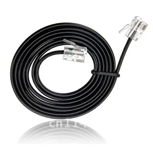 Telephone Cord RJ11 6P4C ADSL Modem Cable 1 Meters