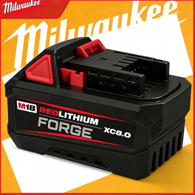 

Milwaukee M18 Battery,M18FB6 6.0Ah Lithium ion Battery 48-11-1860 Original Milwaukee Rechargeable Battery 18V Angle grinder Tool