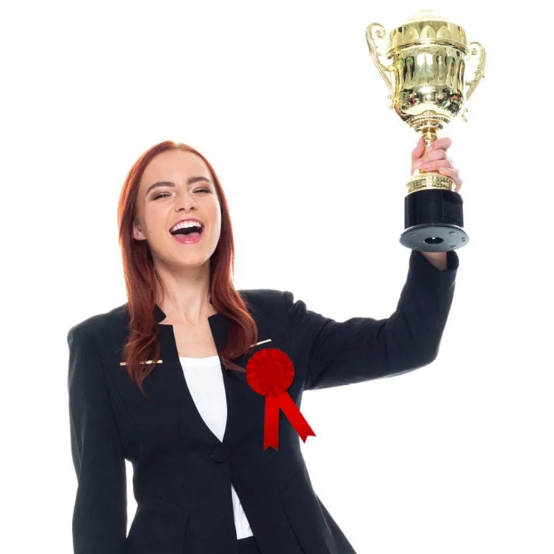 1-teilige leere Auszeichnungsländer, Gewinner-Rosettenband mit Stift für Wettkampf, Sportveranstaltungen, Geburtstagsparty-Zubehör, Dekorationen – Detail 8