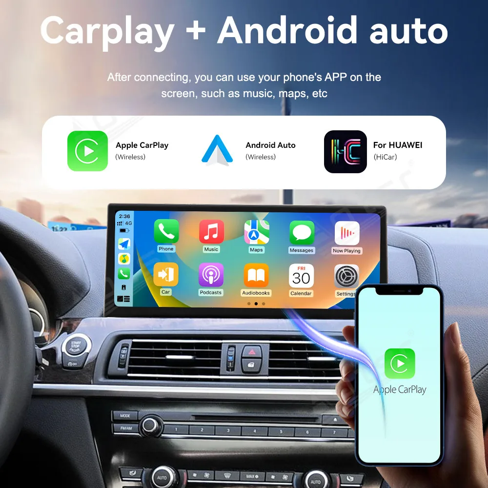 Qualcomm Multimedia Receiver Android Player For BMW 6 Series F06 F12 2010 ~2017 GPS Navigation Automotive Stereo Radio Head Unit