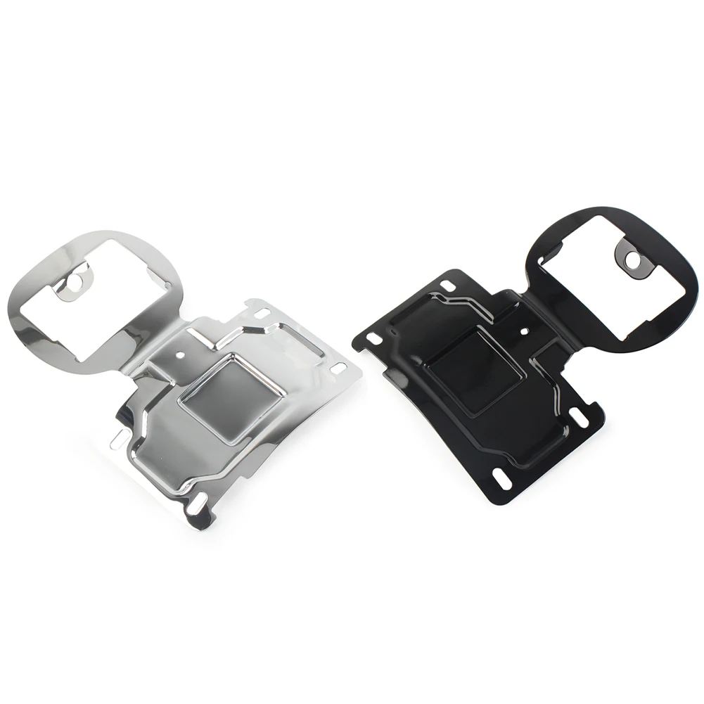 Black/Chrome Aluminum Motorcycle License Plate Relocation Kit For Harley Touring FLTRK FLHTKSE FLHTK FLHTCUI