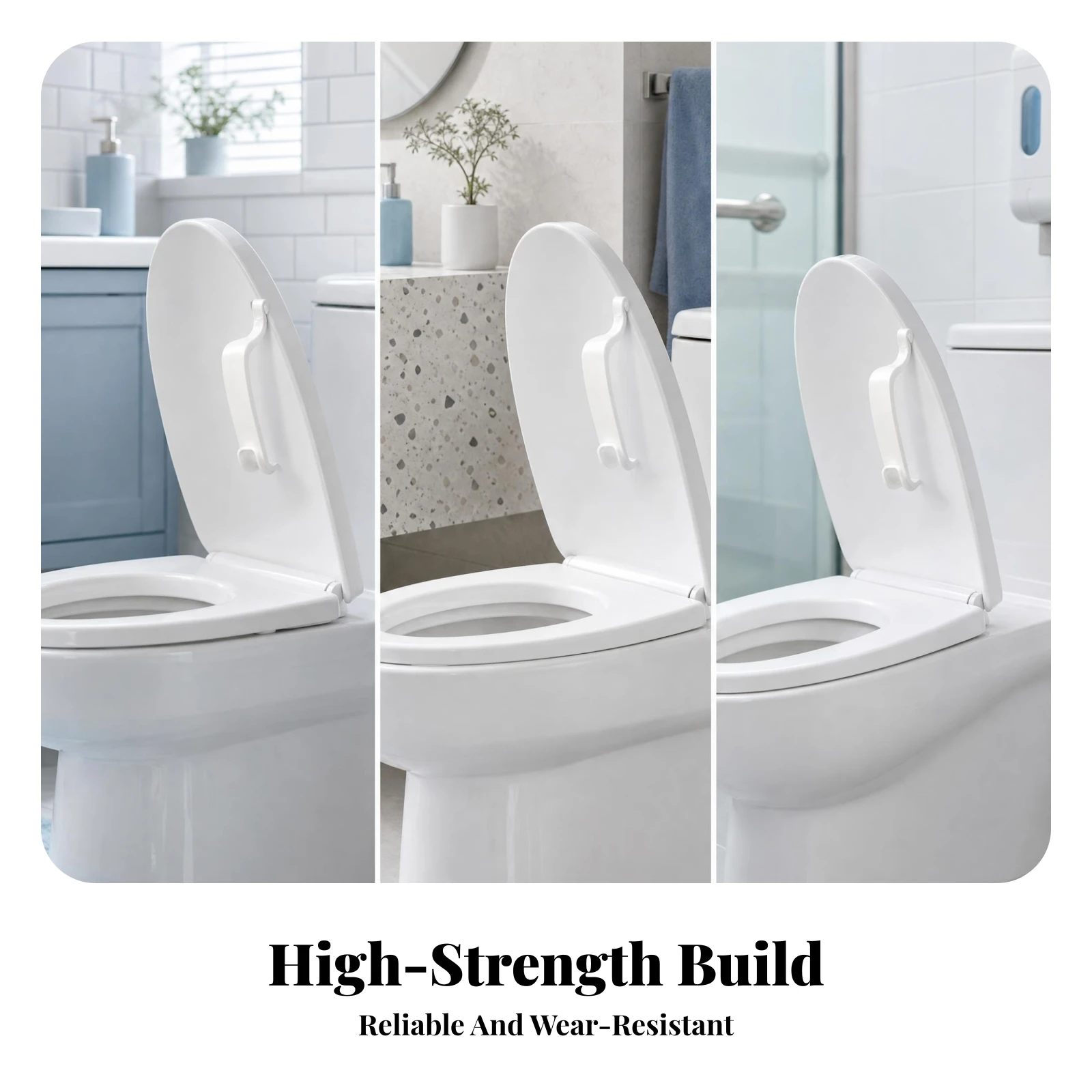 Snap-on Toilet Seat Handle Bathroom Accessory Toilet Seat Lifter Handle Handstouchless Compact Hygienic