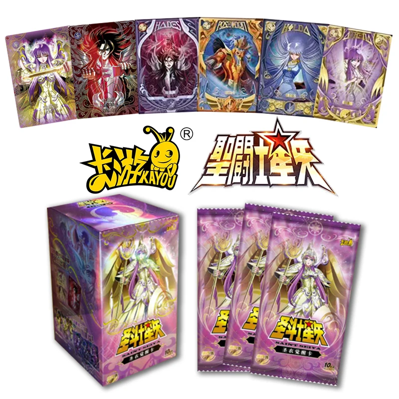 

KAYOU оригинальная аниме-карта Saint Seiya, пробуждение святого плаща SE BP UR QR Milo Shura, редкая коллекционная карта, детская игрушка в подарок для мальчика