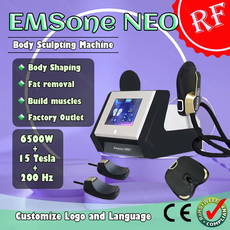 

EMSone NEO Exercise Abdominal Oblique 6500W 200Hz RF Professional Weight Loss and Body Shaping Machine EMS Body Fat Burning