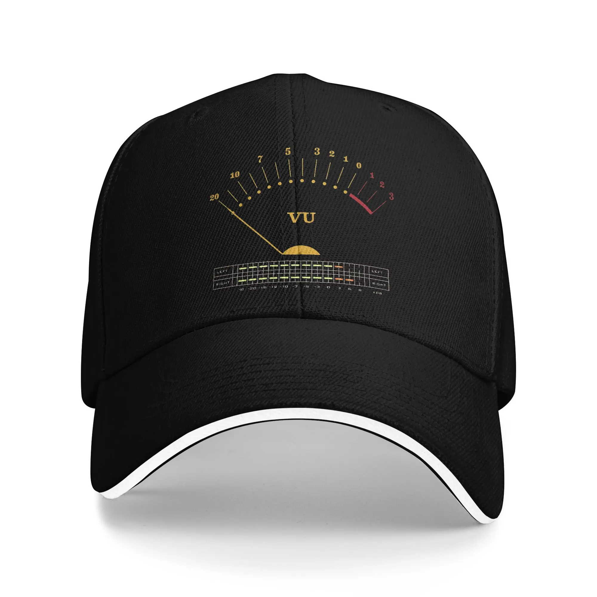 Sound Engineer VU Meter Sandwich Caps Men Women Outdoor Baseball Caps Audio Stereo Music Adjustable Fishing All season Hat Adult