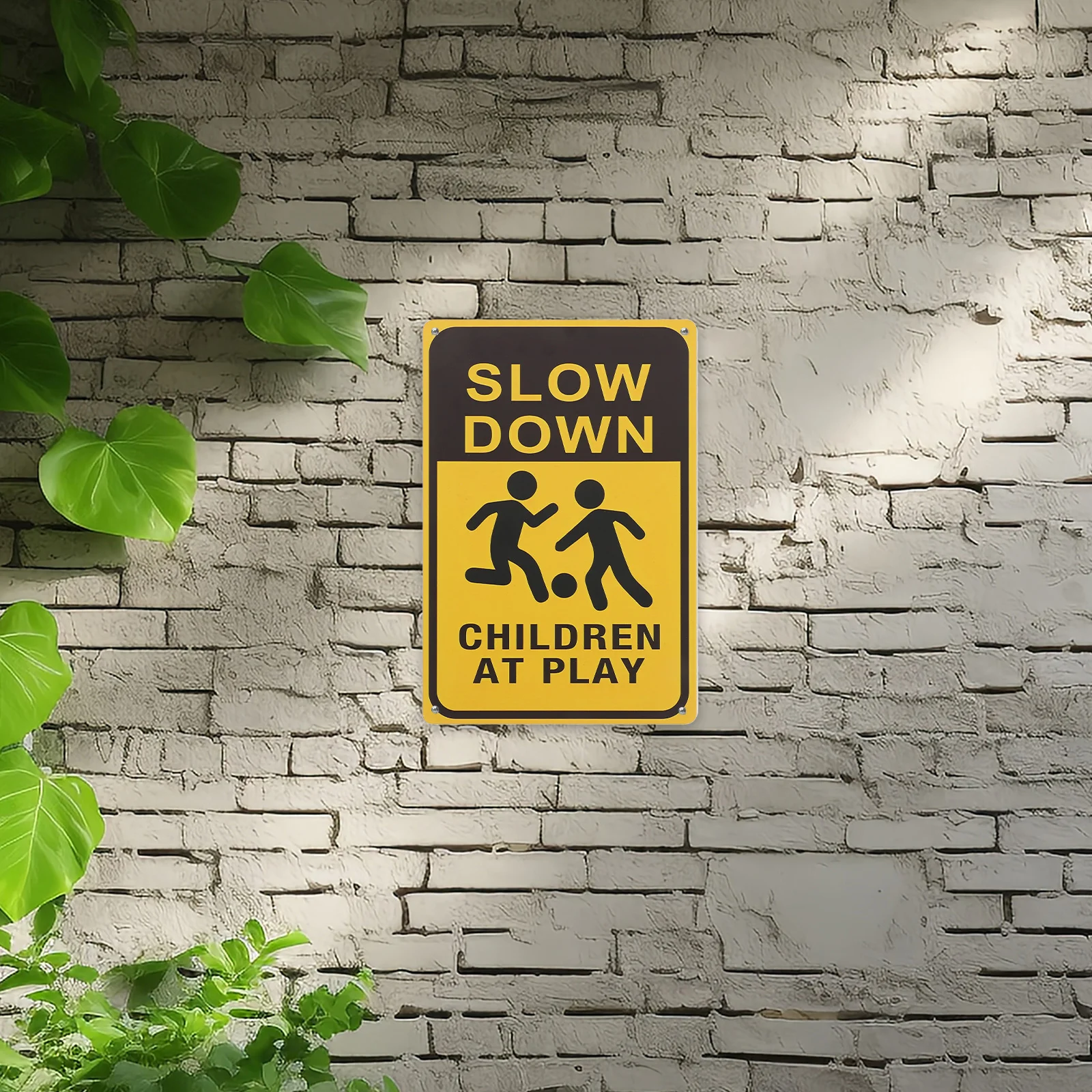 Child Safety Sign Children Playing with Reflective Tape at Make Your Own Custom Signs Metal