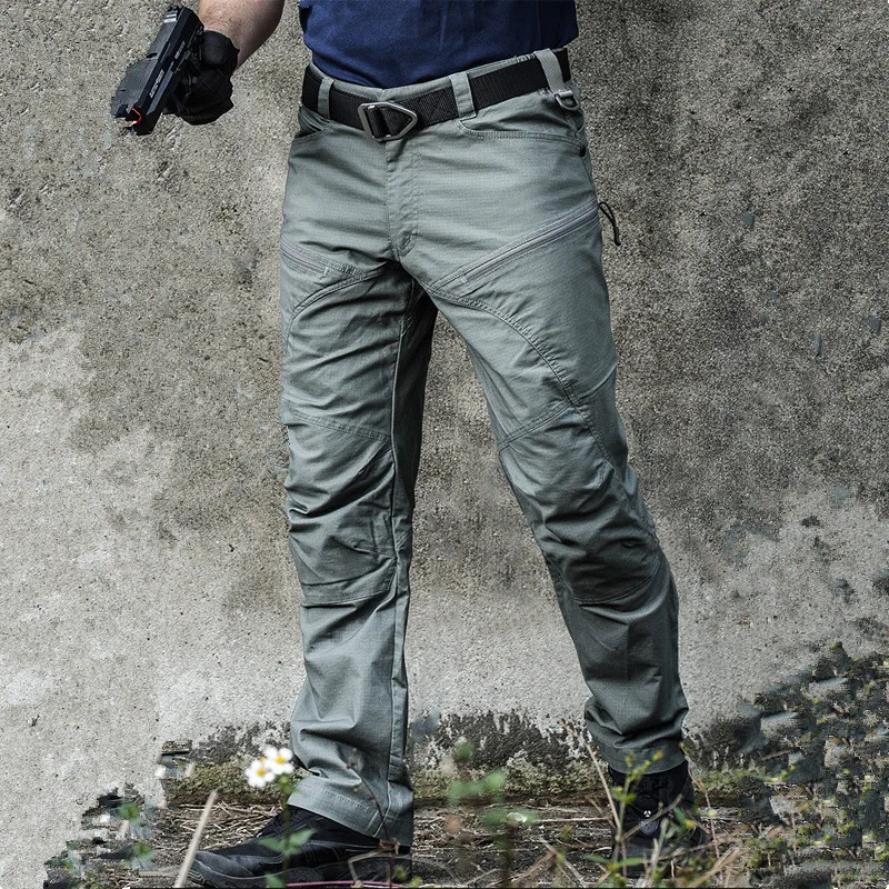 Pantalones militares tácticos impermeables para hombres, pantalones de carga de combate del ejército especial SWAT, pantalones largos de algodón antidesgarro con múltiples bolsillos, Invierno