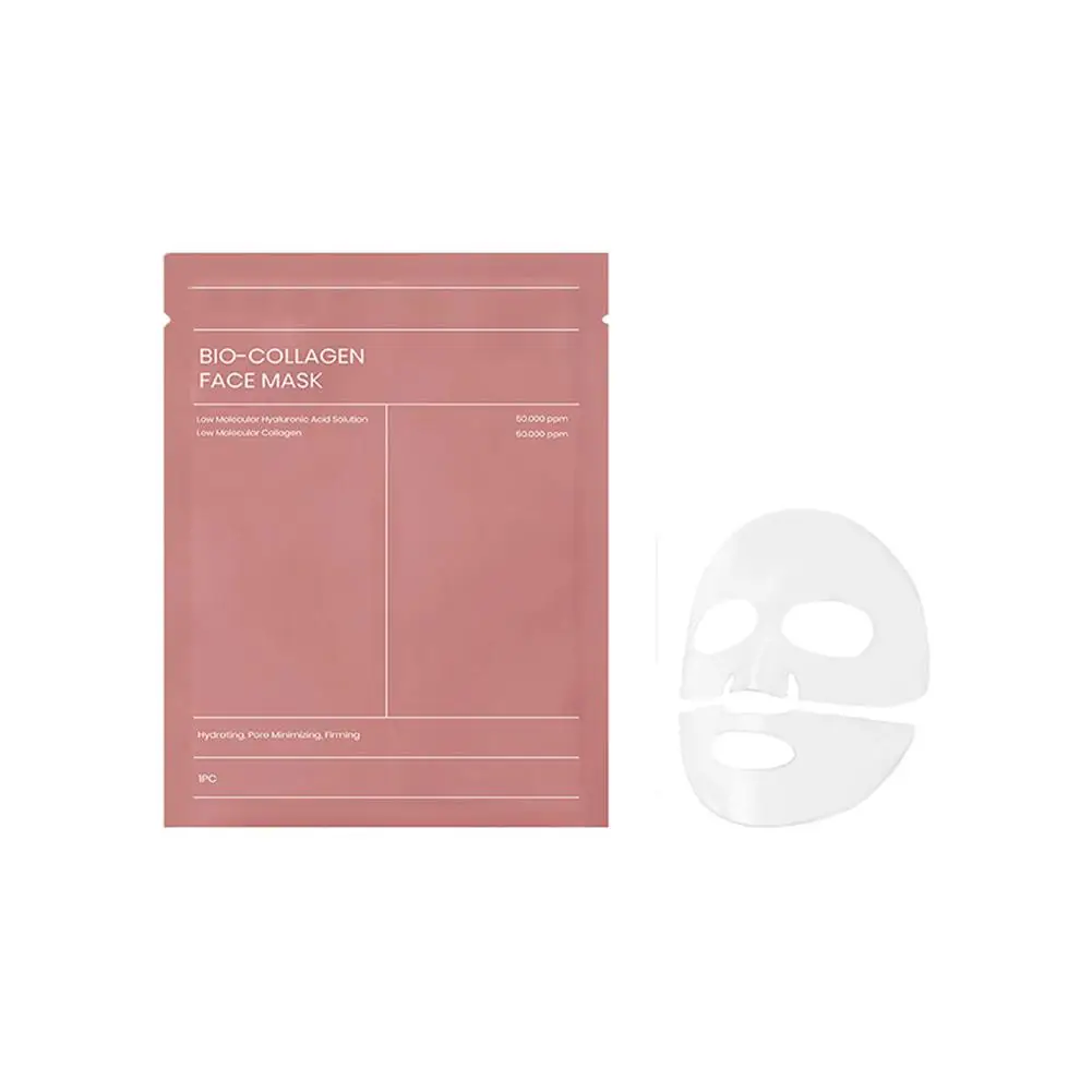 Mascarilla facial de colágeno Bio, eliminador de líneas finas, reduce los poros, hidratante, refrescante, iluminador, reafirmante, nutre el cuidado de la piel, 3/5/10 unidades