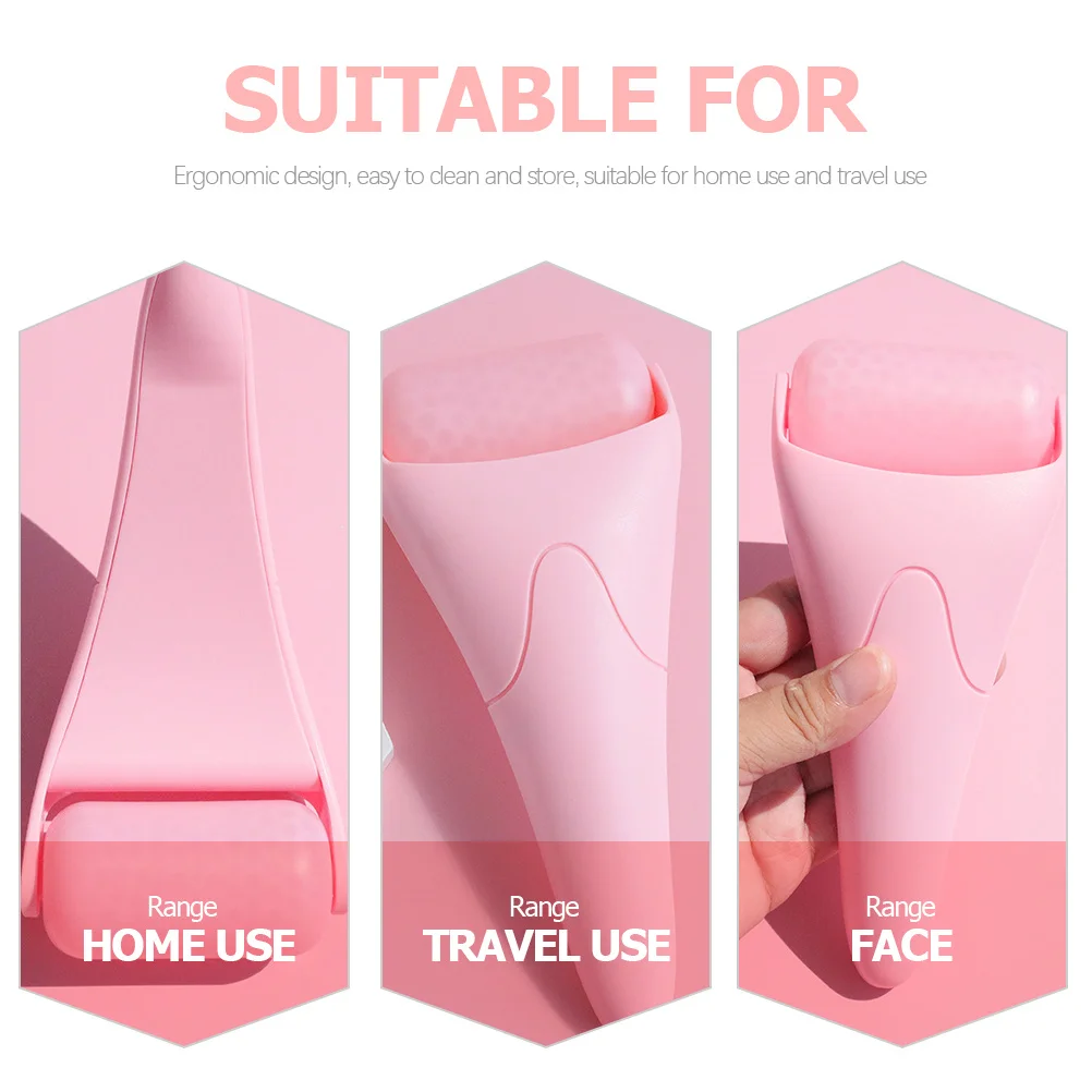 顔用冷湿布フェイシャルローラーポータブルフェイスアイマッサージツールむくみクマ緩和スキンケア