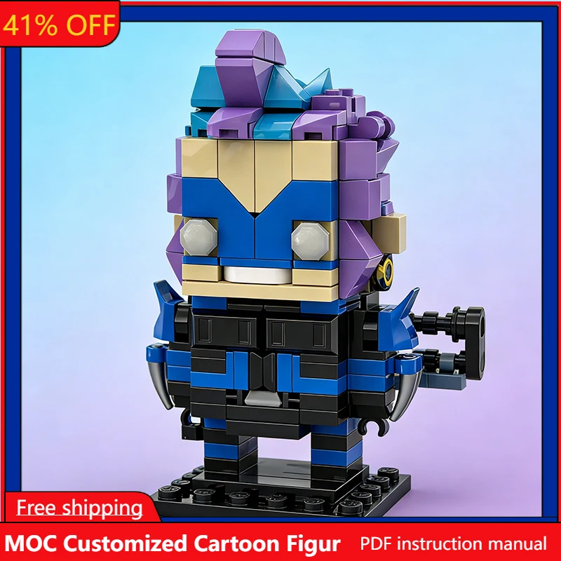 

Набор из 215 деталей: Модульный конструктор MOC «Синяя птица» (фигурки мультяшных персонажей), креативный дизайн, DIY, подарок для мальчиков на праздник