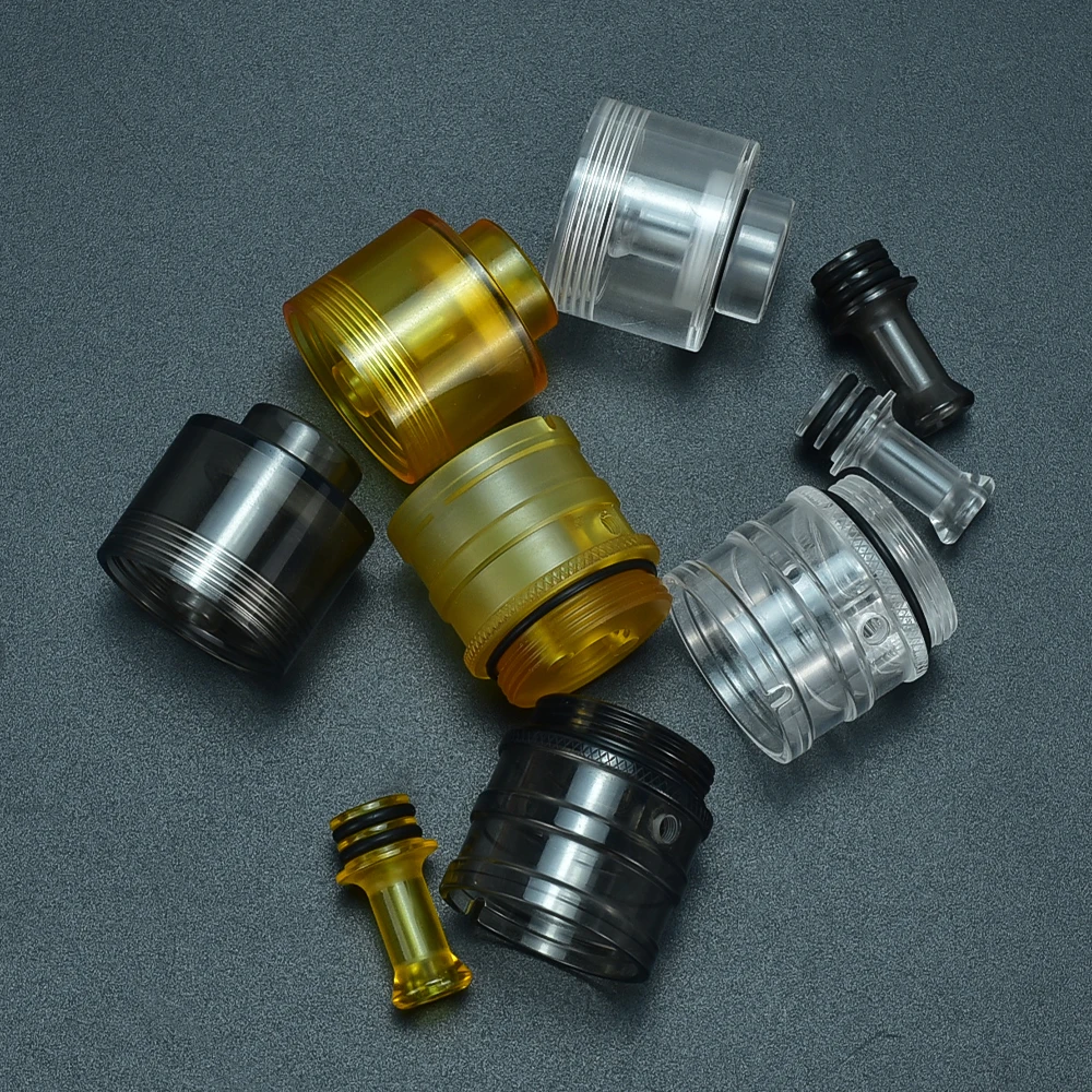 Flash e-Vapor Replacement PC PEI 2.5ml 3.5ml  4.5ml Bellcap Kit Dual Airflow Part for Fev V4.5S+ V4 V4.5 RTA Tank Vape Accessory