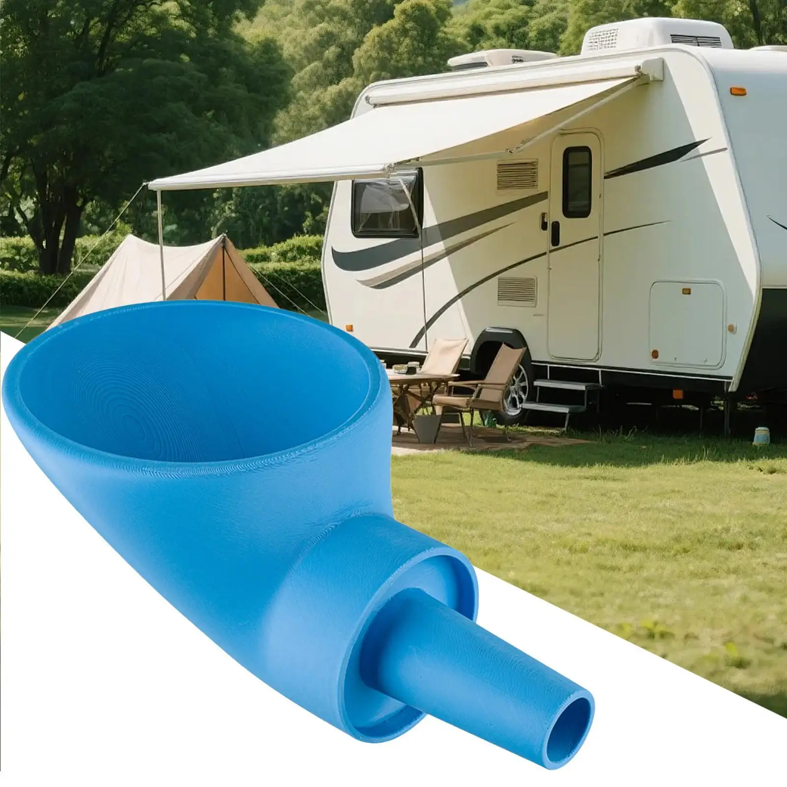 1pc Water Filler Funnel for Campers Campervans RV Caravan Travel Trailers Pop-up Campers Reduces Splashes Manual Water Filling